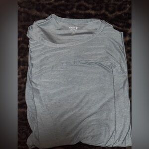Old Navy Active Wear Light Gray Long Sleeve Crew Shirt